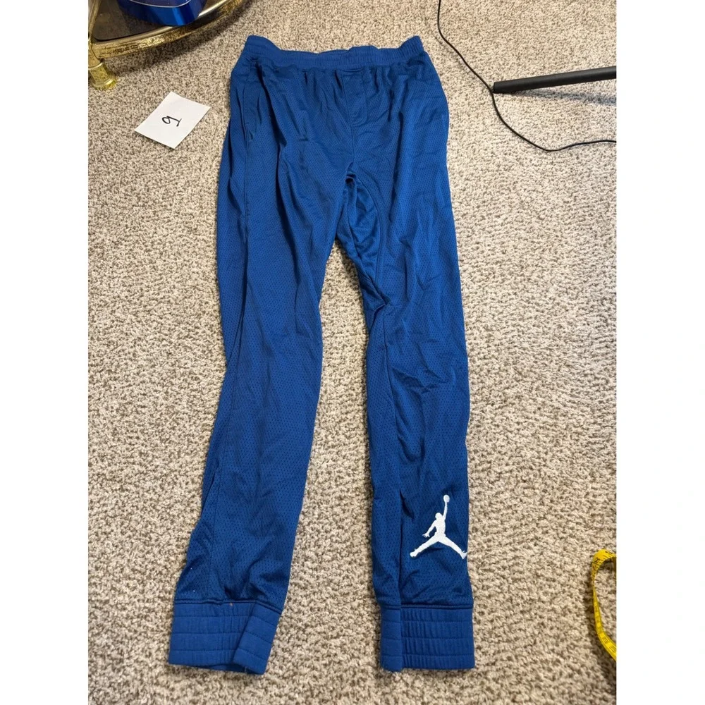 Jordan Boys Royal Blue Mesh Jogger Pants Jumpman XL 13-15 YRS